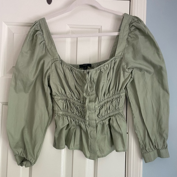 J. Crew Ruched Women's Top - Picture 2 of 5